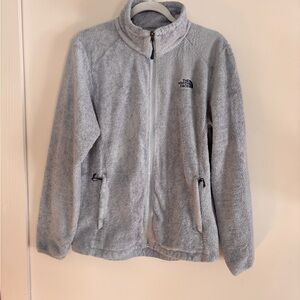 The North Face Fleece Sweater Size L | Light Blue Cozy Full Zip Sherpa Jacket